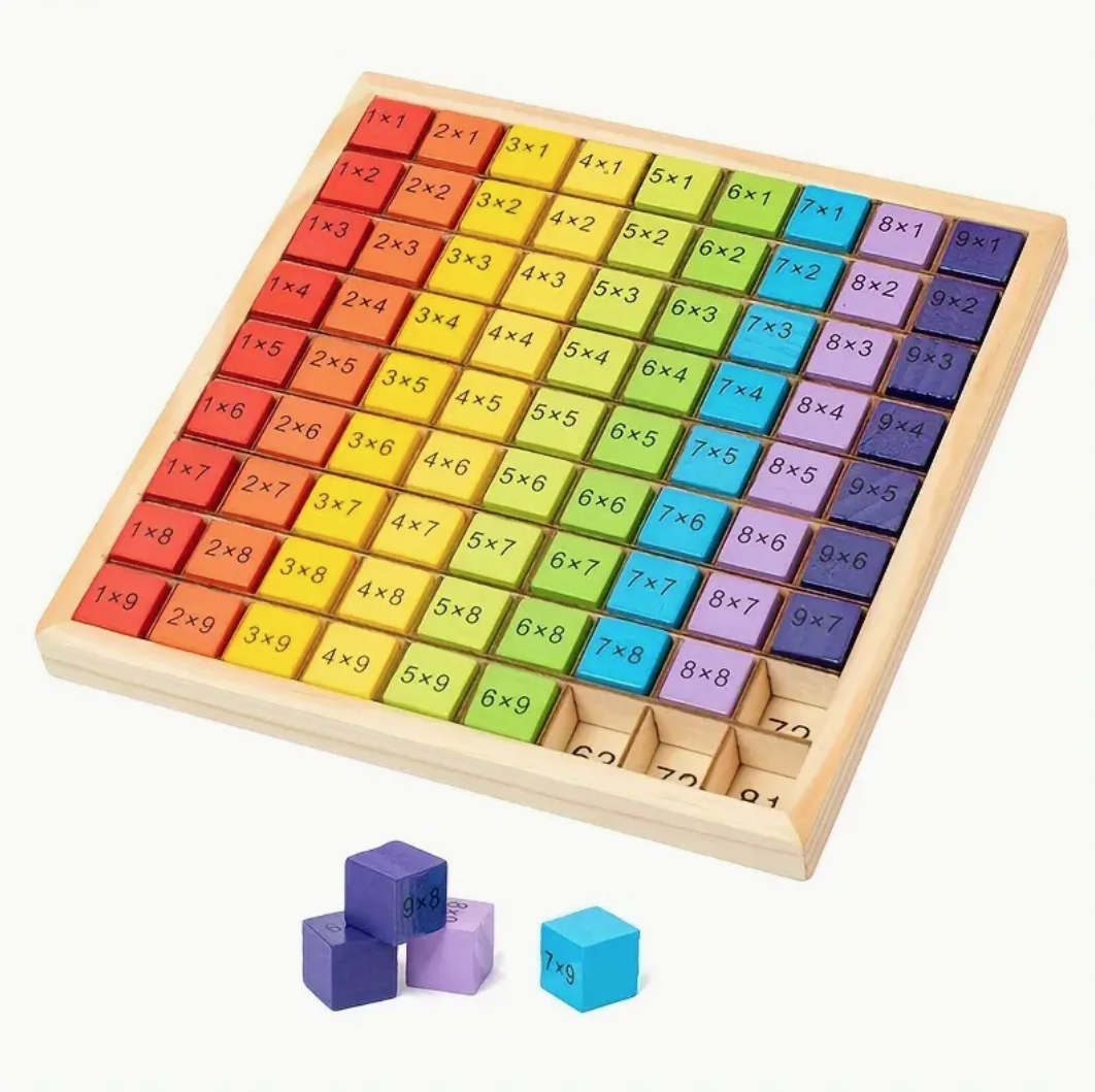 Wooden Math Board 1-100 Numbers