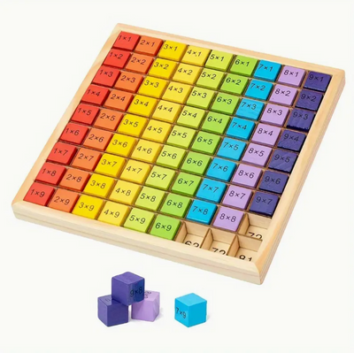 Wooden Math Board 1-100 Numbers