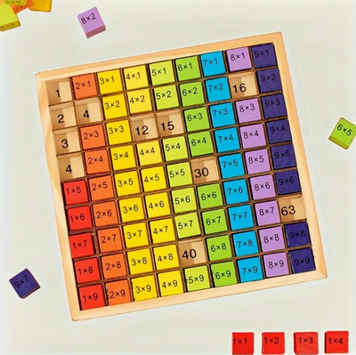 Wooden Math Board 1-100 Numbers